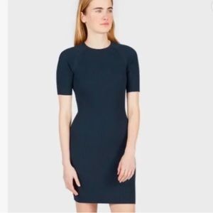 Everlane Ribbed Short Sleeve Dress